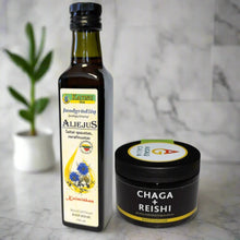 Įkelti vaizdą į galerijos rodinį, Juodgrūdės aliejus +Čaga su Reishi kapsulės 🍃