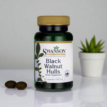 Įkelti vaizdą į galerijos rodinį, JUODŲJŲ RIEŠUTŲ KAPSULES N60 500 mg - SWANSON (JUODAS RIEŠUTAS