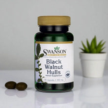 Įkelti vaizdą į galerijos rodinį, JUODŲJŲ RIEŠUTŲ KAPSULES N60 500 mg - SWANSON (JUODAS RIEŠUTAS