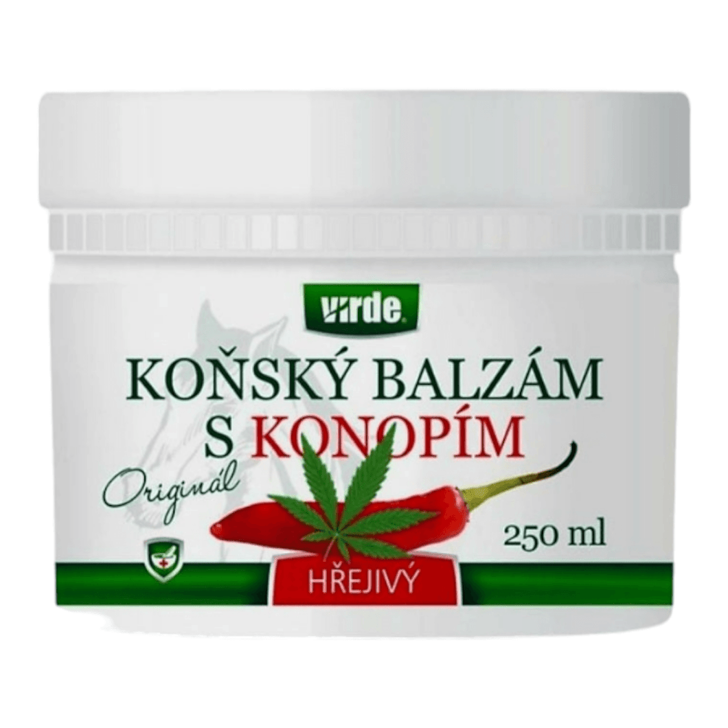 Pagalba kūnui- Arklių balzamas su kanapių aliejaus pagrindu šildomojo poveikio  250ml🌱