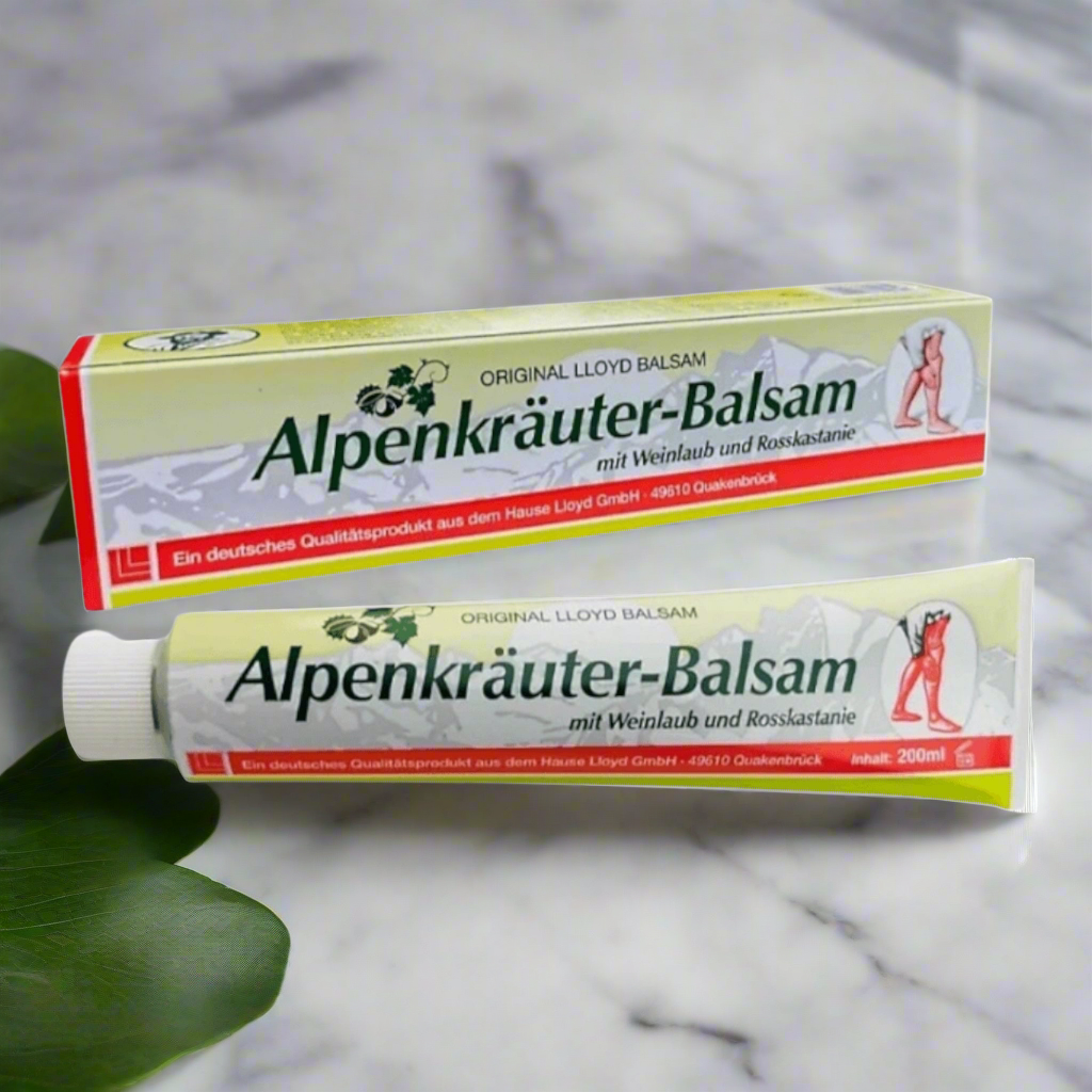Pagalba pavargusioms kojoms-  Alpių žolelių tepalas su kaštonu ir raudonųjų vynuogių  lapų ekstraktais. 200ml🌱