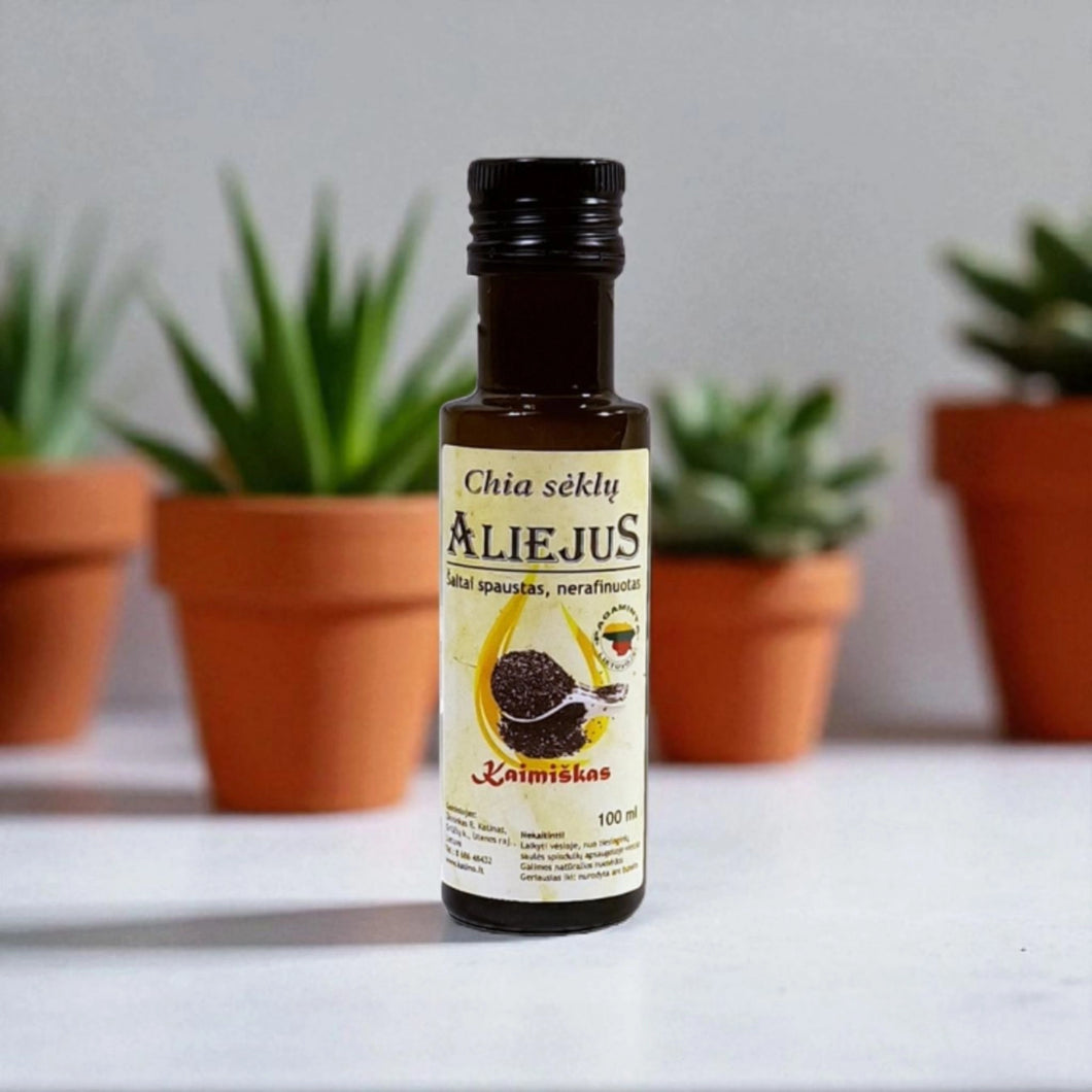 Čija sėklų 100% šalto spaudimo aliejus  100ml